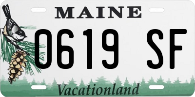 ME license plate 0619SF