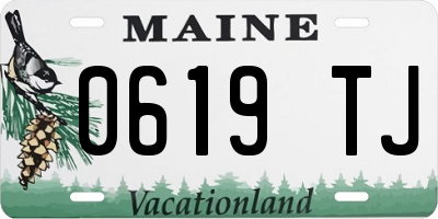 ME license plate 0619TJ