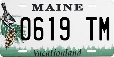 ME license plate 0619TM