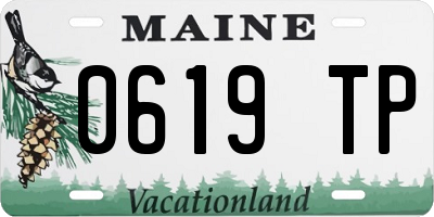 ME license plate 0619TP
