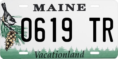 ME license plate 0619TR