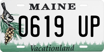 ME license plate 0619UP