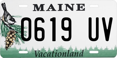 ME license plate 0619UV