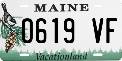 ME license plate 0619VF