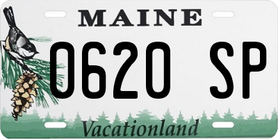 ME license plate 0620SP