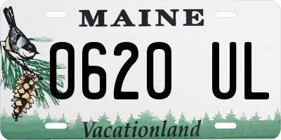 ME license plate 0620UL