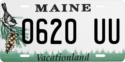 ME license plate 0620UU