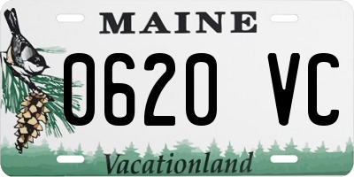 ME license plate 0620VC