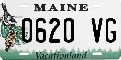 ME license plate 0620VG