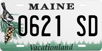 ME license plate 0621SD