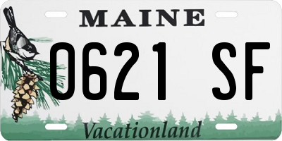ME license plate 0621SF