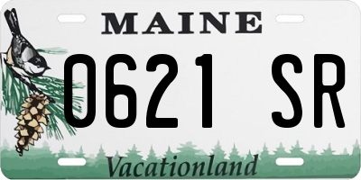 ME license plate 0621SR