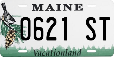 ME license plate 0621ST