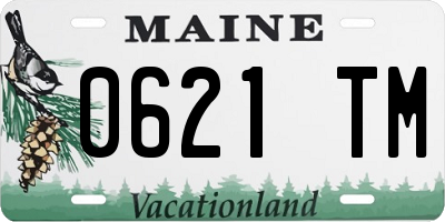 ME license plate 0621TM