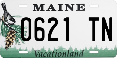 ME license plate 0621TN