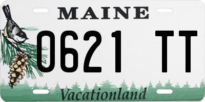 ME license plate 0621TT