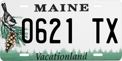 ME license plate 0621TX