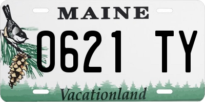 ME license plate 0621TY