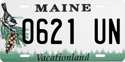ME license plate 0621UN