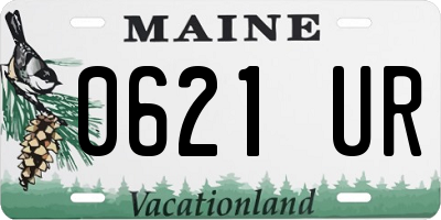 ME license plate 0621UR