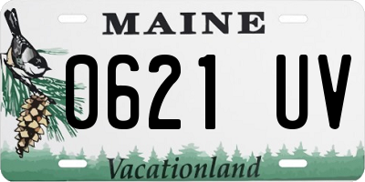 ME license plate 0621UV