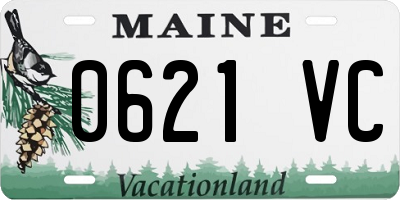 ME license plate 0621VC