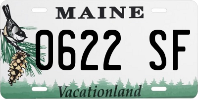 ME license plate 0622SF