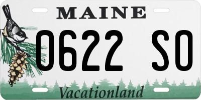 ME license plate 0622SO