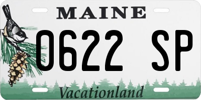 ME license plate 0622SP