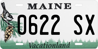 ME license plate 0622SX