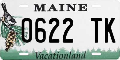 ME license plate 0622TK