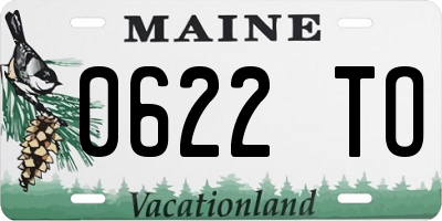 ME license plate 0622TO