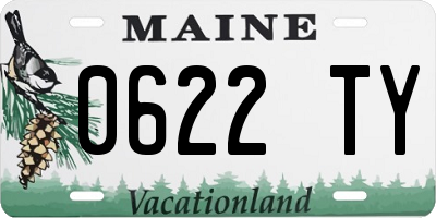 ME license plate 0622TY