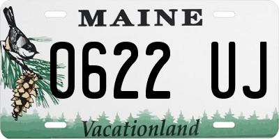 ME license plate 0622UJ