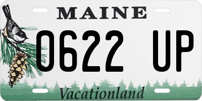 ME license plate 0622UP