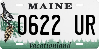 ME license plate 0622UR