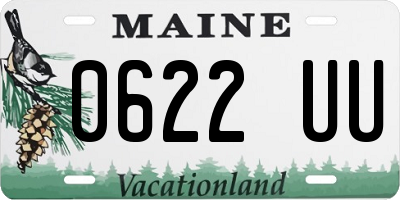 ME license plate 0622UU