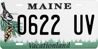 ME license plate 0622UV