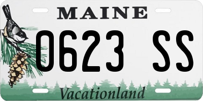 ME license plate 0623SS