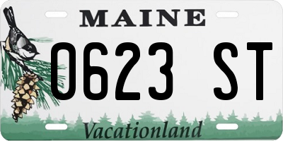 ME license plate 0623ST