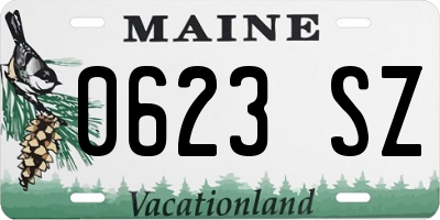 ME license plate 0623SZ