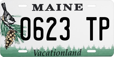 ME license plate 0623TP