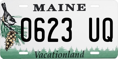 ME license plate 0623UQ