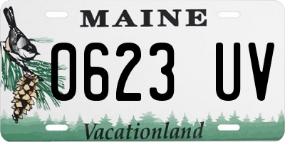 ME license plate 0623UV