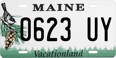ME license plate 0623UY