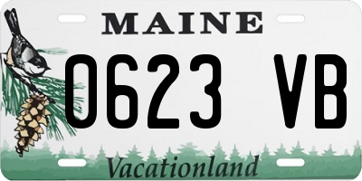 ME license plate 0623VB