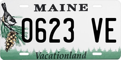 ME license plate 0623VE