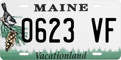 ME license plate 0623VF
