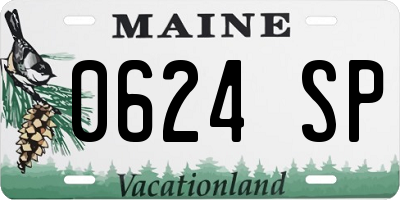 ME license plate 0624SP