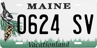 ME license plate 0624SV